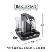 Load image into Gallery viewer, Bartesian Professional Cocktail Machine and Margarita Maker - High Capacity Bar Cocktail Mixer with 5 Premium Glass Bottles for Parties and Entertaining - Push-Button Technology and Easy Clean Design
