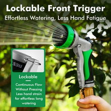 Load image into Gallery viewer, RESTMO Garden Hose Nozzle, Heavy Duty Metal Water Hose Nozzle with 7 Adjustable Spray Patterns, High Pressure Hand Sprayer with Flow Control for Watering Plants &amp; Lawns, Washing Cars &amp; Pets
