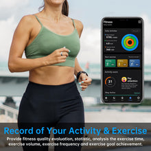 Load image into Gallery viewer, PAETAE Smart Ring, Fitness Ring Tracker, Health Monitoring of Heart Rate, Blood Oxygen, Temp, Activity &amp; Sleep Tracking with Smart Touch, LED Reminder, Smart Rings for Men Women with Battery Case
