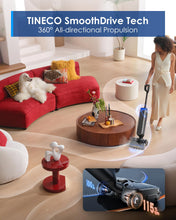 Load image into Gallery viewer, Tineco Floor One S9 Artist Steam Wet Dry Vacuum Cleaner, High-Temp Steam Cleaning, 22kPa Suction, 360° SmoothDrive, Anti-Tangle Design, 185°F Flashdry, Long Runtime, 180° Lay-Flat
