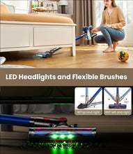 Load image into Gallery viewer, KARDV Cordless Vacuum Cleaner, 500W/40Kpa Vacuum Cleaners for Home, 60Mins Stick Vacuum with LED Display, Anti-Tangle &amp; Wall Mount Charging, 8 in 1 Lightweight Vacuum for Hard Floors Carpet Pet Hair
