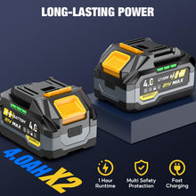 Load image into Gallery viewer, SOARFLY Upgraded Cordless Impact Wrench 1/2", 900 Ft-lbs (1200 Nm) Brushless Impact Gun, 21V High Torque Impact Driver with 2x 4.0Ah Batteries, Variable Speed for Car, Truck, Workshop, Heavy-Duty Jobs
