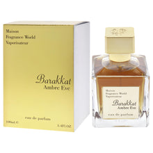 Load image into Gallery viewer, Fragrance World Maison Barakkat Amber Eve for Unisex - 3.4 oz EDP Spray
