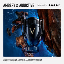 Load image into Gallery viewer, Rabanne Invictus Victory Elixir Parfum for Men - Long Lasting Intense Amber Woody Spicy Men's Perfume with Cardamom, Lavender &amp; Vanilla - Trophy Bottle French Fragrance Spray, 3.4 oz
