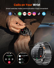 Load image into Gallery viewer, Military Smart Watches for Men Fitness Tracker Watch, 1.91" Men's Smart Watch with 1000mAh/5 ATM Waterproof/LED Flashlight/110+ Sport Modes/Heart Rate/SpO2/Sleep, Men's Watches for Android &amp; iPhone
