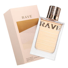 Load image into Gallery viewer, Lattafa Rave Au Soleil – Fruity, Floral, Sweet, Amber – Eau de Parfum Spray Long-Lasting Fragrance for Unisex, 3.4 Ounce / 100 ml
