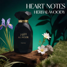 Load image into Gallery viewer, AL NOOR PRESTIGE | EAU DE PARFUM FOR MEN | 100ml | Spicy-Fruity Opening | Oriental Harmony | Luxury Gift(AL NOOR PRESTIGE)
