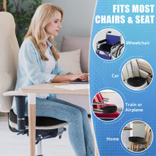 Load image into Gallery viewer, BlissTrends Donut Pillow Seat Cushion,Donut Chair Cushions for Postpartum Pregnancy &amp; Hemorrhoids,Tailbone Pain Relief Cushion,Memory Foam Lifting Cushions for Office&amp;Home Chairs (Black)
