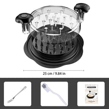 Load image into Gallery viewer, SURETIVIAN Chicken Shredder Large Chicken Breast Shredder Tool Twist with Brush&amp;Fork, Visible Meat Shredder Machine, Strong Anti-Slip Strip, Ergonomic Handle, BPA Free, Suitable for Pork Beef Chicken
