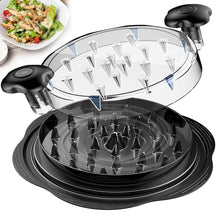 Load image into Gallery viewer, SURETIVIAN Chicken Shredder Large Chicken Breast Shredder Tool Twist with Brush&amp;Fork, Visible Meat Shredder Machine, Strong Anti-Slip Strip, Ergonomic Handle, BPA Free, Suitable for Pork Beef Chicken

