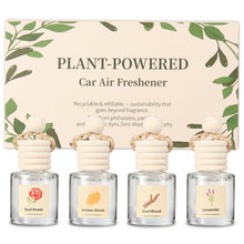 Load image into Gallery viewer, Car Air Freshener Oil Diffuser - Hanging Long Lasting Scent for Car &amp; Home, Essential Oil Freshener with Adjustable Fragrance (Lavender+Red Roses+Oud Wood+Amber Allure)
