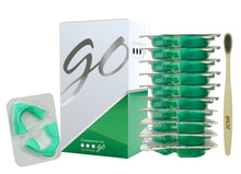 Load image into Gallery viewer, Opalescence Go 15% Mint - Prefilled Teeth Whitening Trays - 15% Hydrogen Peroxide - (10 Treatments) Made by Ultradent Products. Teeth Whitening Kit -Mint - Includes 2Chill Toothbrush 5194-1T
