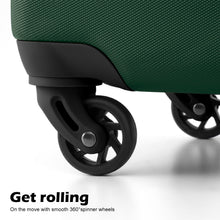 Load image into Gallery viewer, Coolife Luggage 3 Piece Set, Lightweight Durable Hardshell Suitcase set with 360° Spinner Wheels, TSA-approved Lock, Checked Family Travel Luggage sets, 20/24/28 Inch, Dark Green
