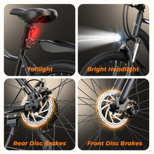 Load image into Gallery viewer, Fcgeoi Electric Bike, 750W Peak Motor, 60+ Miles Range &amp; 20MPH, Removable Battery, 26" Tires, Dual Disc Brake, Shock Absorber, Commuting Electric Bikes for Adults
