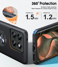 Load image into Gallery viewer, JAME for Motorola Edge 2025 Case, Dual Layer Military Grade Protection Shockproof Cover with Ring Holder Stand Kickstand, Slim Fit Protective Phone Case for Motorola Moto Edge 2025, Black
