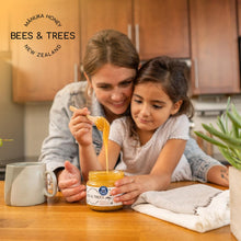 Load image into Gallery viewer, Bees &amp; Trees Manuka Honey 830+ MGO – New Zealand Pure Monofloral, Raw, Bioactive – Unpasteurized Superfood for Wellness – Bioactive, Nutrient-Packed for Immunity &amp; Vitality - 300g (10.6oz) Glass Jar
