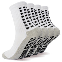 Load image into Gallery viewer, Boys Soccer Socks Sports Socks Youth Athletic Socks Hospital Grip Soccer Socks For Boys and Girls White
