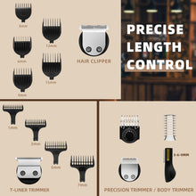 Load image into Gallery viewer, Ufree Beard Trimmer for Men, Electric Razor Shaver, Cordless Hair Clipper Shaving Kit for Mustache Body Nose Ear Hair Facial, Adjustable Beard Grooming Kit Birthday Gifts for Men
