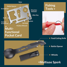 Load image into Gallery viewer, ABPIR Gifts for Fathers Day Survival Kits for Men Dad Husband Him, 13 in 1 Survival Gear and Equipment Tactical Tools for Camping Hiking Hunting Outdoor Adventure, Cool Birthday Idea
