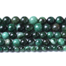 Load image into Gallery viewer, 8mm 45pcs Natural Green Emerald Stone Beads Round Loose Beads AAA Energy Healing Power Stone Beads for Jewelry Making DIY Bracelet Necklace 15" (Green Emerald Stone, 8mm)
