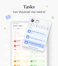 Load image into Gallery viewer, Cozyla Calendar Plus 2: 24" Smart Digital Calendar Wall Touch Screen &amp; No Subscription Family Dashboard, Electronic Display for Family System- Chore Chart, Meal Planner, Support App Store Wall Mount
