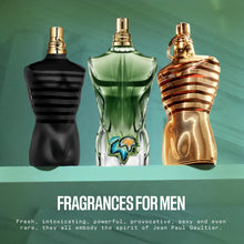 Load image into Gallery viewer, Jean Paul Gaultier Le Beau Paradise Garden Eau de Parfum for Men - Long Lasting Fresh Woody Aquatic Mens Cologne with Coconut Water, Green Fig &amp; Sandalwood - Designer Fragrance Spray, 2.5 oz
