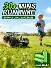 Load image into Gallery viewer, Zappido RC Cars for Boys Age 4-7 8-12, 20km/h High Speed Remote Control Monster Truck with Dino Theme, All-Terrain Off-Road Crawler with Impact-Resistant Flexible Shell, 2 Batteries,Gift Boy Toys
