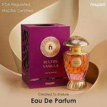 Load image into Gallery viewer, Orientica Nayaat Sultry Vanilla Eau De Parfum 3.3 fl oz / 100ml - Spicy, Vanilla, Powdery, Sweet Almond, White Flowers, Sandalwood, Amber, Balm - Arabic Perfume for Men &amp; Women
