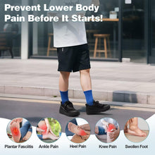 Load image into Gallery viewer, Men's Orthopedic Diabetic Wide Slip On Walking Shoes: Comfy Plantar Fasciitis Bunions Recovery Arch Support Orthotic Tennis Shoes, Lightweight Flat Feet Working Travel Camping Sneakers Black Size 9.5
