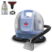 Load image into Gallery viewer, BISSELL Little Green Mini Portable Carpet and Upholstery Deep Cleaner, Car/Auto Detailer, with HydroRinse Self-Cleaning Tool and 4" Tough Stain Tool, Limited Edition Color Lake, 4075F
