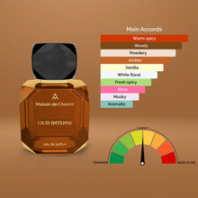 Load image into Gallery viewer, Maison de l'Avenir Oud Intense - Floral Oriental - with notes of Vanilla, Amber, Oud - Unisex - Cologne for Men - Perfume for Women - Long Lasting - Fine Niche Fragrance
