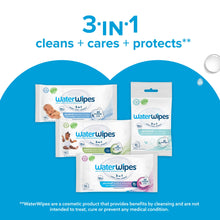 Load image into Gallery viewer, WaterWipes Sensitive+ Newborn &amp; Baby Wipes, 3-In-1 Cleans, Cares, Protects, 99.9% Water, Unscented &amp; Hypoallergenic, 240 Count (4 Packs)
