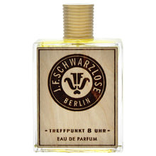 Load image into Gallery viewer, Schwarzlose Treffpunkt 8 UHR - Unisex EDP Spray Fragrance - Long Lasting and Captivating Perfume with Mango, Ginger, Sage, and Vetiver - Body Spray with Royal and Incomparable Scent - 3.4 oz

