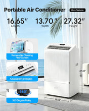 Load image into Gallery viewer, 16,000 BTU Portable Air Conditioners for Rooms up to 800 Sq Ft, Drainage-Free Cooling AC Unit with Smart App &amp; Remote, Quiet Portable AC Unit with Dehumidifier &amp; Fan, Sleep Mode for Home Office
