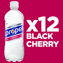 Load image into Gallery viewer, Propel, Black Cherry, Zero Calorie Sports Drinking Water with Electrolytes and Vitamins C&amp;E, 16.9 Fl Oz (12 Count)
