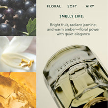 Load image into Gallery viewer, RANAVAT Ethereal Frequency Eau de Parfum - Floral Vanilla Long-Lasting Perfume with Jasmine Absolute, Blackcurrant + Warm Amber - Soft, Airy Body Mist - Vegan, No Phthalate Body + Hair Perfume (50 ML)
