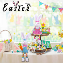 Load image into Gallery viewer, quescu 2pcs Easter Bunny Decorations,Easter Bunny Plush for The Home,Rabbit Stuffed Doll Gifts for Tiered Tray Party Decor Home Table Decorations
