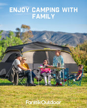 Load image into Gallery viewer, FanttikOutdoor Zeta C10 Pro Camping Tent 10 Person Instant Cabin Tent Setup in 60 Seconds with Rainfly &amp; Windproof Portable with Carry Bag for Family Camping &amp; Hiking, Khaki
