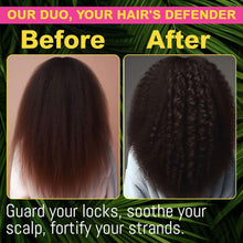 Load image into Gallery viewer, Batana Oil Shampoo and Conditioner Set | Raw Organic Batana Oil for Hair Growth | Clarifying &amp; Thickening Treatment for Thinning Hair | Shampoo and Conditioner for Men &amp; Women

