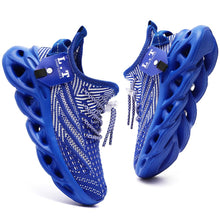 Load image into Gallery viewer, GLYGML Kids Running Shoes for Boys Girls Slip On Walking Tennis Sneakers Sports Athletic Non Slip Breathable Lightweight Fashion Royal Blue Size 3
