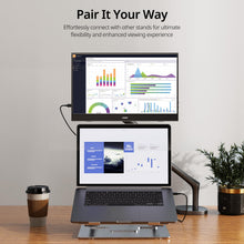 Load image into Gallery viewer, MNN Portable Monitor 15.6inch FHD 1080P USB C HDMI Gaming Ultra-Slim IPS Display w/Smart Cover &amp; Speakers,HDR Plug&amp;Play, External Monitor for Laptop PC Phone Mac (15.6'' 1080P)
