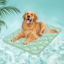 Load image into Gallery viewer, Rywell Dog Cooling Mat 2.0, Nature Green,44" x 32" Thick &amp; Durable Cooling Mat for Extra Large Dogs, Long-Lasting Cool with Waterproof &amp; Color-Changing Arc-Chill Tech (Q-Max>0.5) Washable&amp; Non-Toxic
