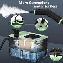 Load image into Gallery viewer, Steam Cleaner, Portable Steamer for Cleaning with 16pcs Accessories, 6-Level Adjustable and 15s Heat-Up, Handheld Steam Cleaner for Home, Tile, Dirt, Grout, Grease, Car Detailing
