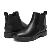 Load image into Gallery viewer, DREAM PAIRS Women's Low Heel Chelsea Ankle Boots Fashion Slip On Elastic Fall Booties Shoes,Size 8.5,Black/Pu,DAB213
