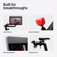 Load image into Gallery viewer, Peloton Exercise Bikes, Indoor Stationery Cross Training Bikes for Home Workouts, HD Swivel Screen, Space-Friendly Exercise Equipment for Cardio Fitness, Yoga &amp; Strength Routines
