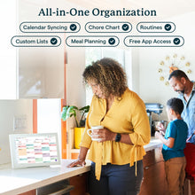 Load image into Gallery viewer, Skylight Calendar: 15-inch Wall Planner Digital Calendar &amp; Chore Chart, Smart Touchscreen Interactive Display for Family Schedules – Wall Mount Included, Great for Organizing Your 2026 Calendar
