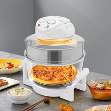 Load image into Gallery viewer, HOLMZCED 18Qt Air Fryer with Grill, Glass Airfryer with Adjustable Temperature&amp;Timer 360° Viewable Airy Fryer with Expansion Ring for Home Kitchen
