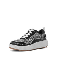 Load image into Gallery viewer, DREAM PAIRS Women Chunky Arch Comfortable Casual Platform Fashion Sneakers.,Size 7.5,Black/White,SDFN2379W
