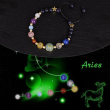 Load image into Gallery viewer, Vinswet Aries Zodiac Bracelets for Women Men,12 Constellations Healing Crystal Protection Stone Beads Bracelet Birthday Zodiac Gifts Horoscope Spiritual Jewelry Bracelet Gifts
