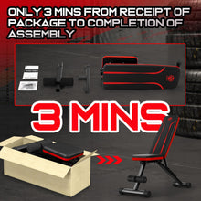Load image into Gallery viewer, NFEET Adjustable Weight Bench for Full Body Workout, Foldable Workout Bench for Home Gym, Multi-Purpose Weight Bench with 3-Sec Folding&amp; Fast Adjustment for Bench Press Sit up Incline Flat Decline
